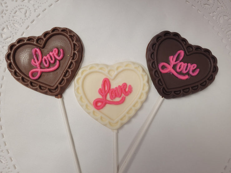 Valentine Heart Lollipops