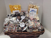 Wicker Basket - Popcorn and Chocolate