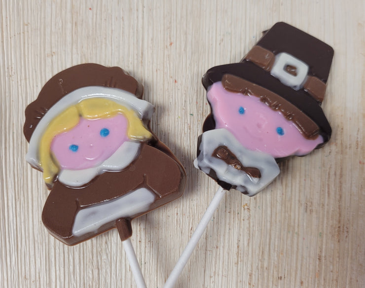 Thanksgiving Pilgrim Lollipops