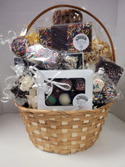 Wicker Basket - Popcorn and Chocolate