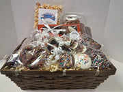 Wicker Basket - Popcorn and Chocolate