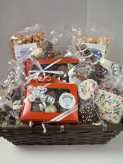 Wicker Basket - Popcorn and Chocolate