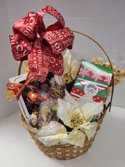 Wicker Basket - Popcorn and Chocolate