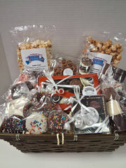 Wicker Basket - Popcorn and Chocolate