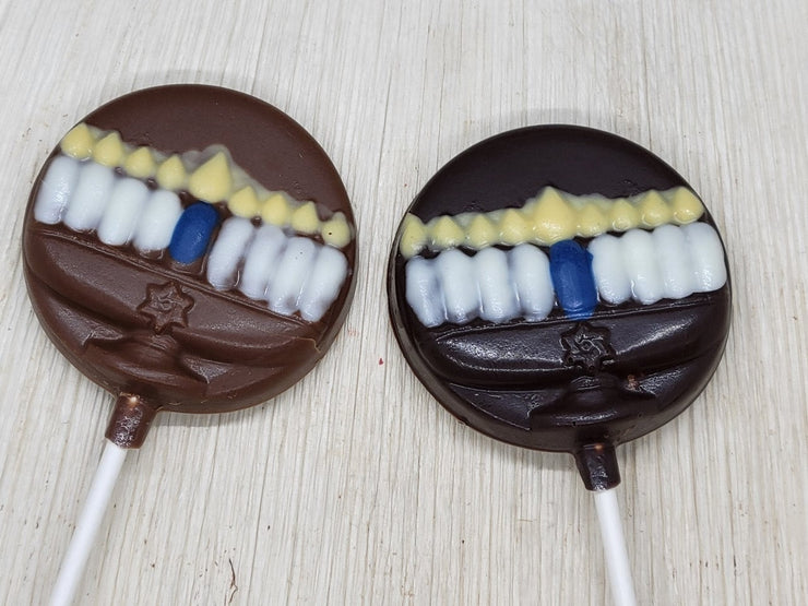 Menorah Lollipops