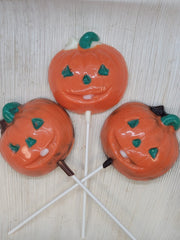 Pumpkin Lollipops