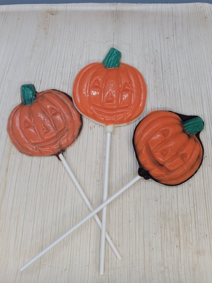 Pumpkin Lollipops