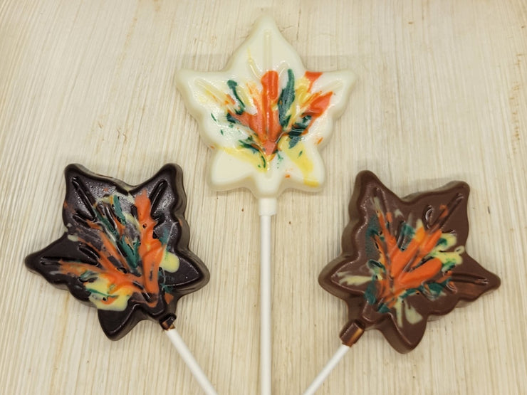 Thanksgiving Leaf Lollipops